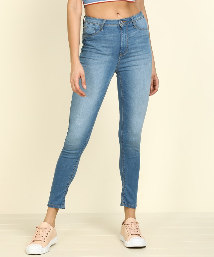 flying machine skinny women blue jeans