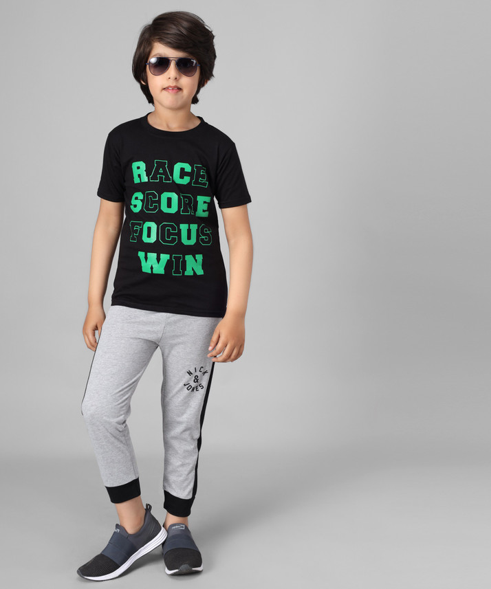 Girls Casual T-shirt Track Pants 