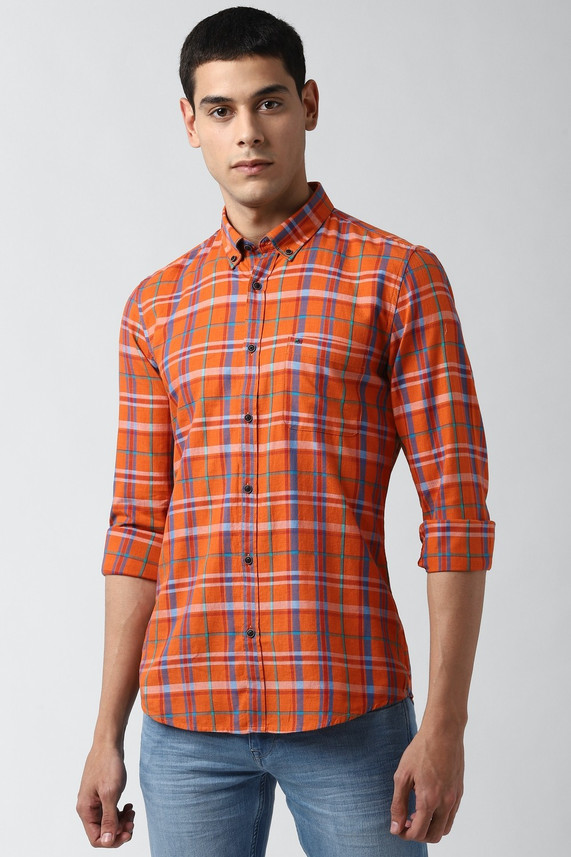 PETER ENGLAND Men Checkered Casual 