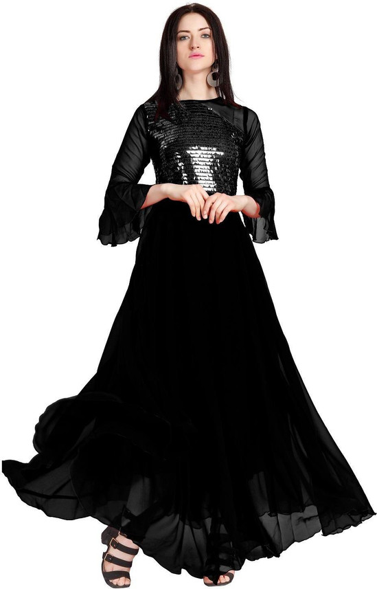 flipkart black dress