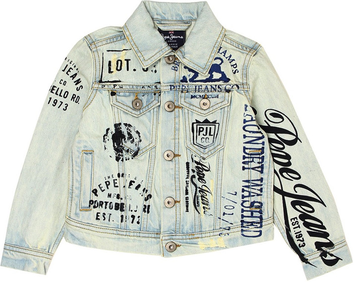 boys white denim jacket