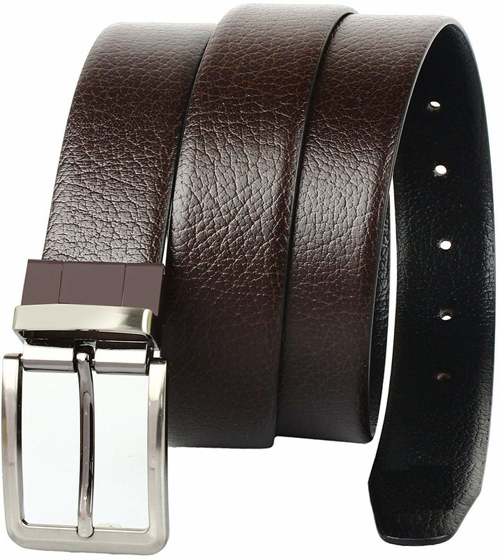 Genuine Leather Reversible Belt Brown 