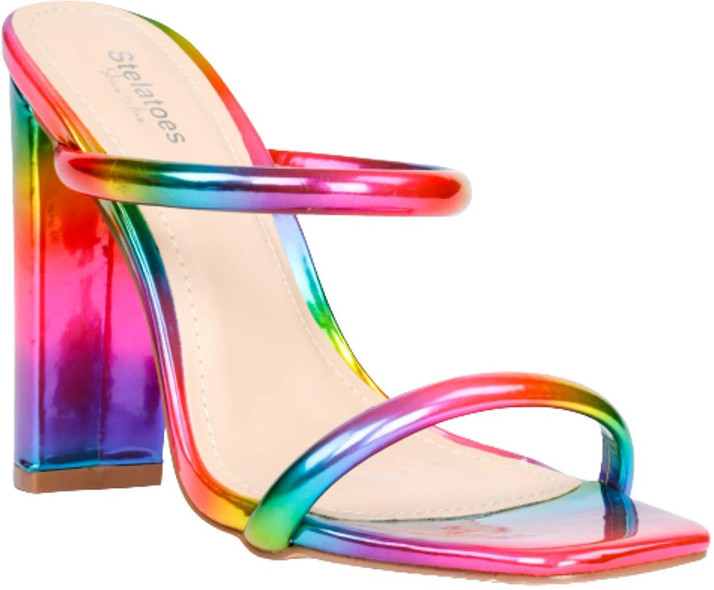 Buy Stelatoes Women Multicolor Heels 