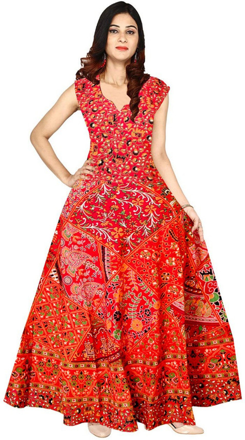 Lakshita Enterprises Women Maxi Red 