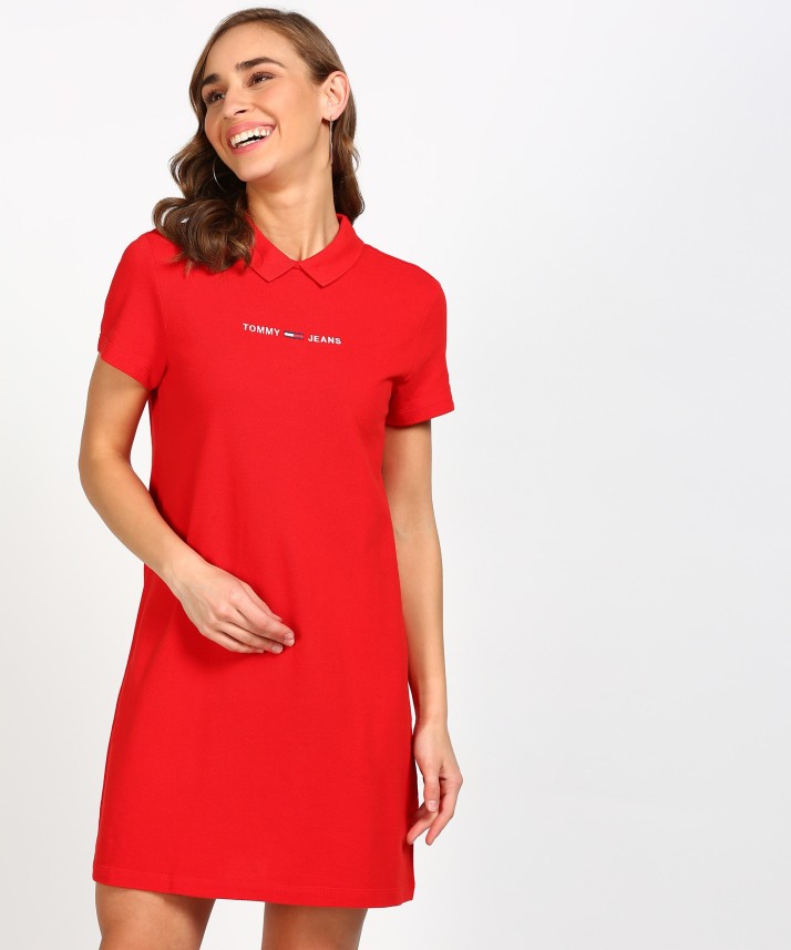 tommy red dress