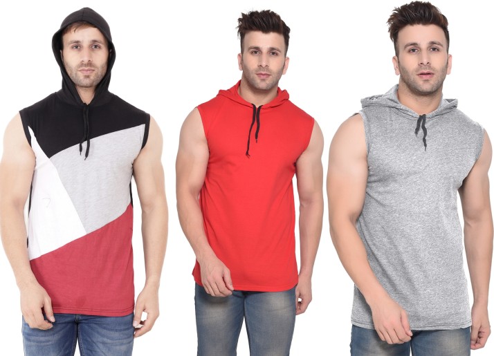 sleeveless t shirts for gym flipkart