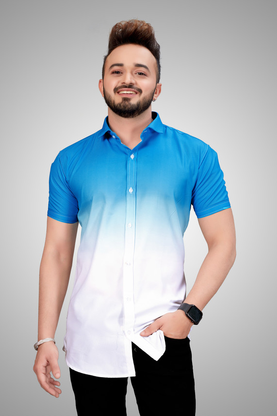Men Printed Casual Multicolor Shirt 