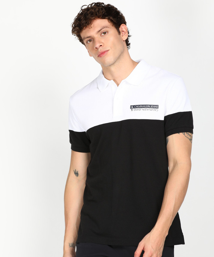 calvin klein black polo