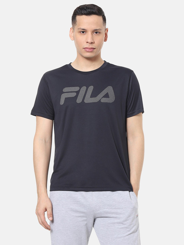 FILA Printed Men Round Neck Pink T 