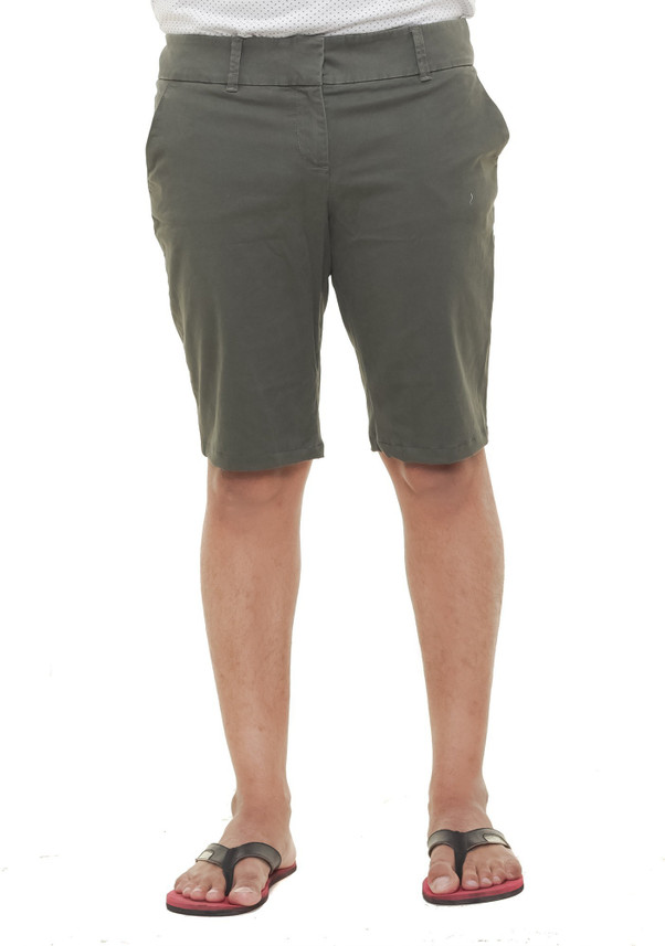 OLD KHAKI Solid Men Green Bermuda 
