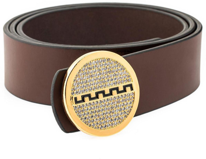 VENARDO Men Brown Genuine Leather Belt 