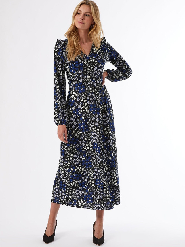 DOROTHY PERKINS Women A-line Blue Dress 