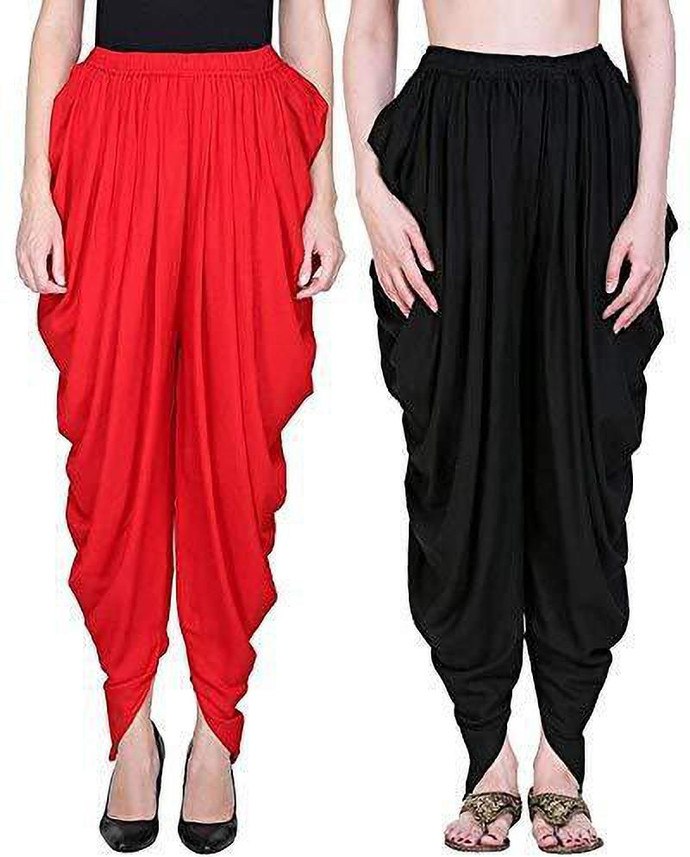 BDS CREATIONS Solid Rayon Women Harem 