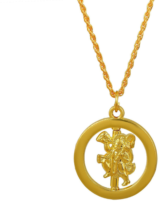 Zumrut Gold Plated Lord Hanuman Bajrang 