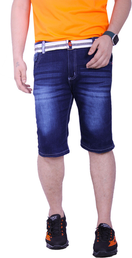 QFA Dyed Men Denim Dark Blue Denim 