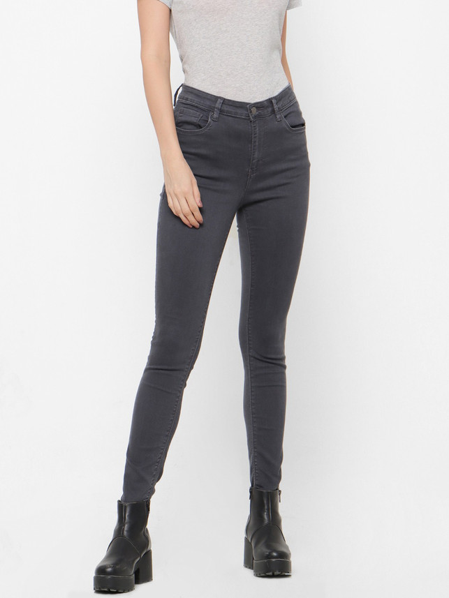 FOREVER 21 Regular Women Grey Jeans 