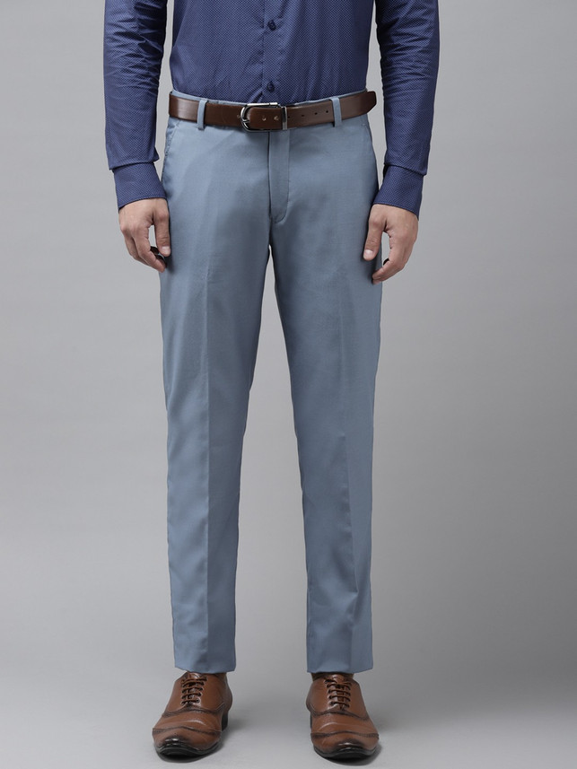 Hangup Regular Fit Men Grey Trousers 