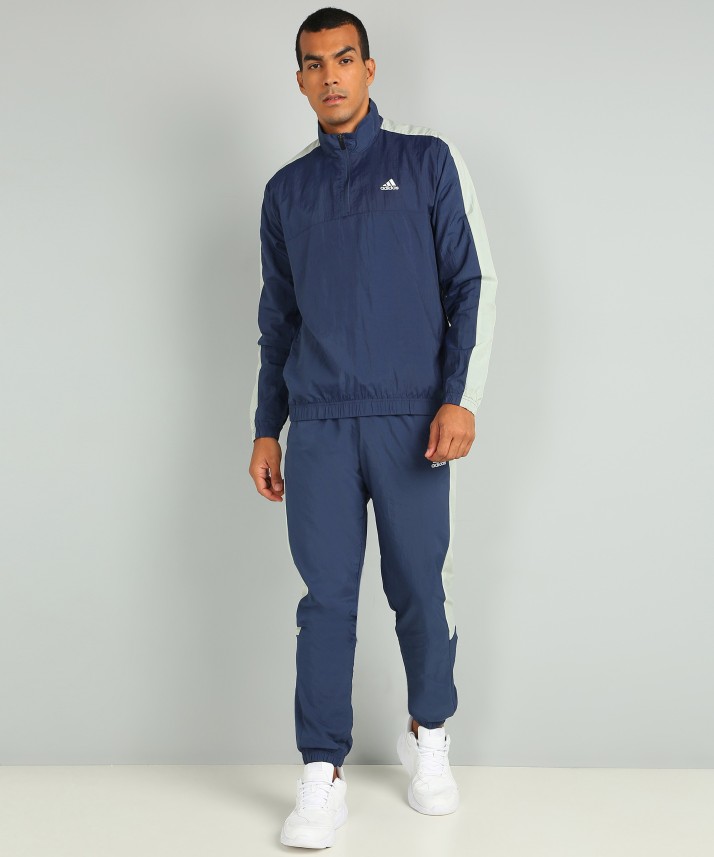 adidas solid men's track suit