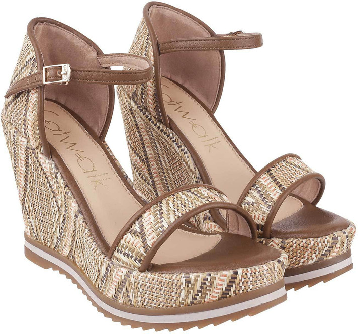 Catwalk Women Brown Wedges - Buy 