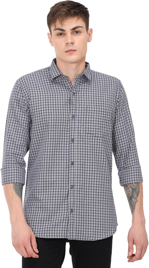 Buy platypuss Men Checkered Casual 