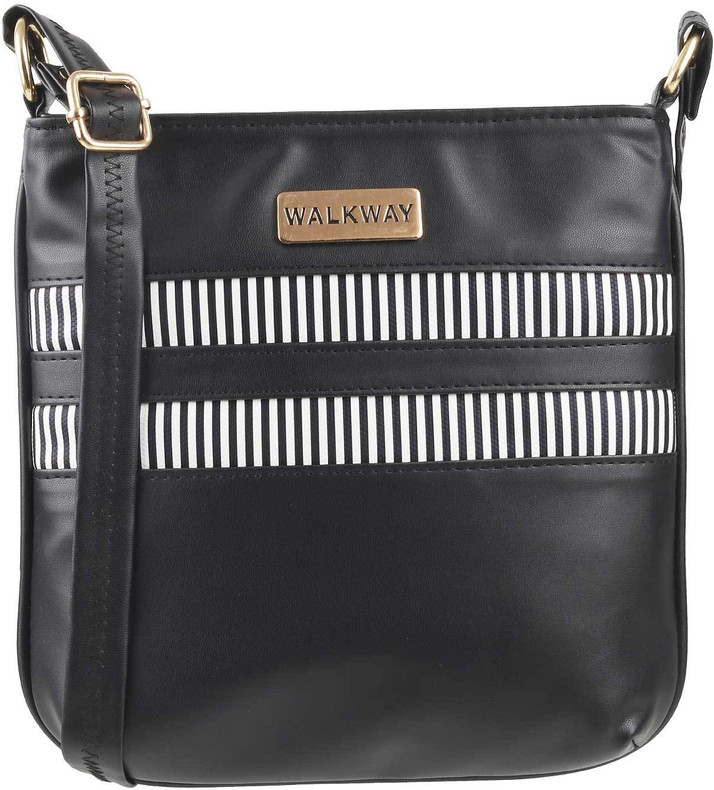 Walkway Black Sling Bag 66-7003-Black 