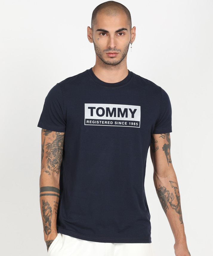 TOMMY HILFIGER Printed Men Round Neck 
