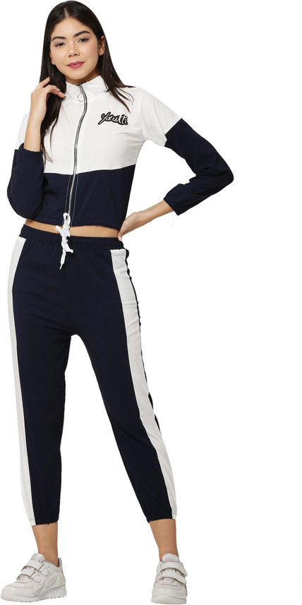 J\u0026G FASHION Solid Women Track Suit 