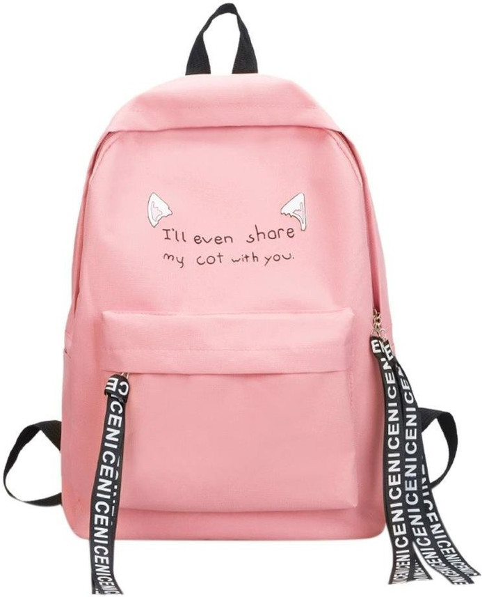korean backpack pink