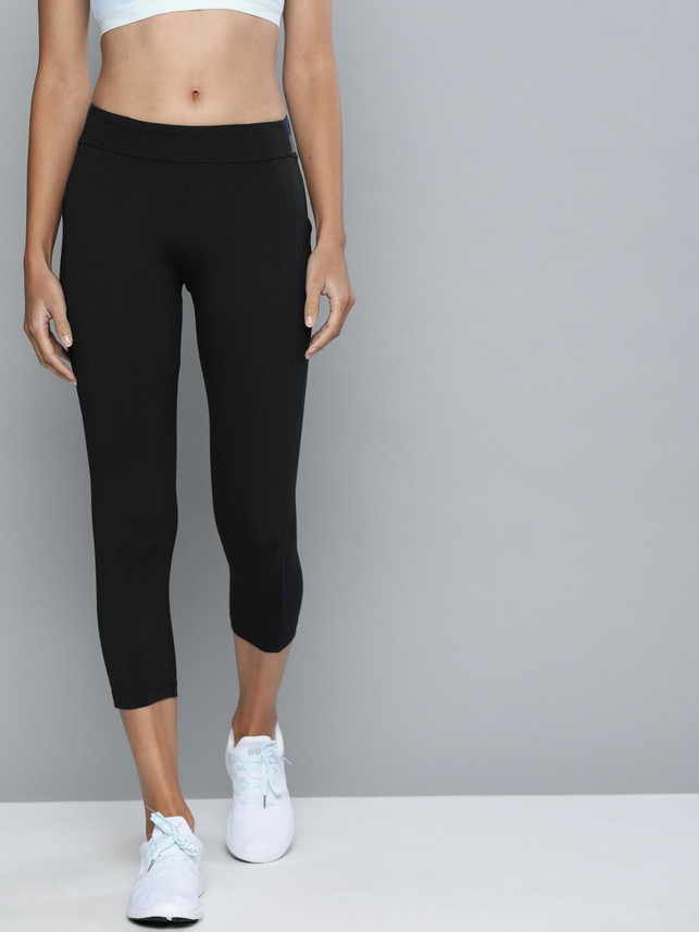 Hrithik Roshan Solid Women Black Tights 