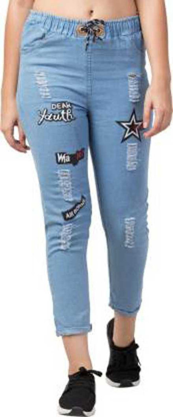 MHR FASHION Slim Girls Light Blue Jeans 