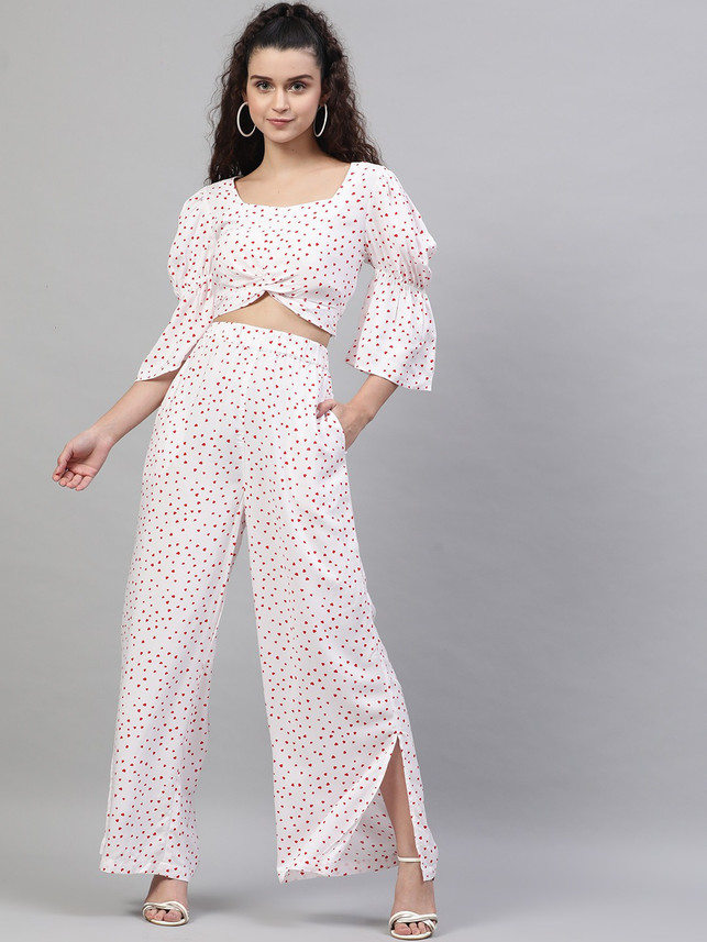 STREET9 Women Crop Top \u0026 Pant Set - Buy 
