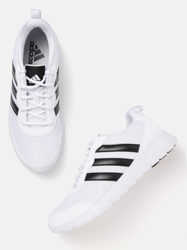 adidas white sports shoes flipkart