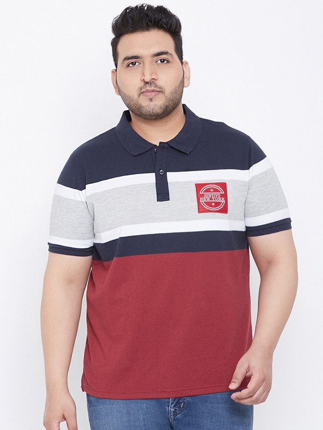 Austivo Color Block Men Polo Neck 