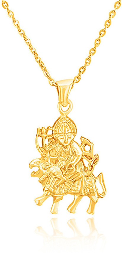 mahi Maa Durga Gold-plated Brass, Alloy 