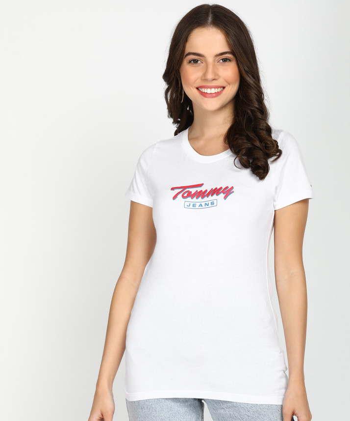 TOMMY HILFIGER Solid Women Round Neck 