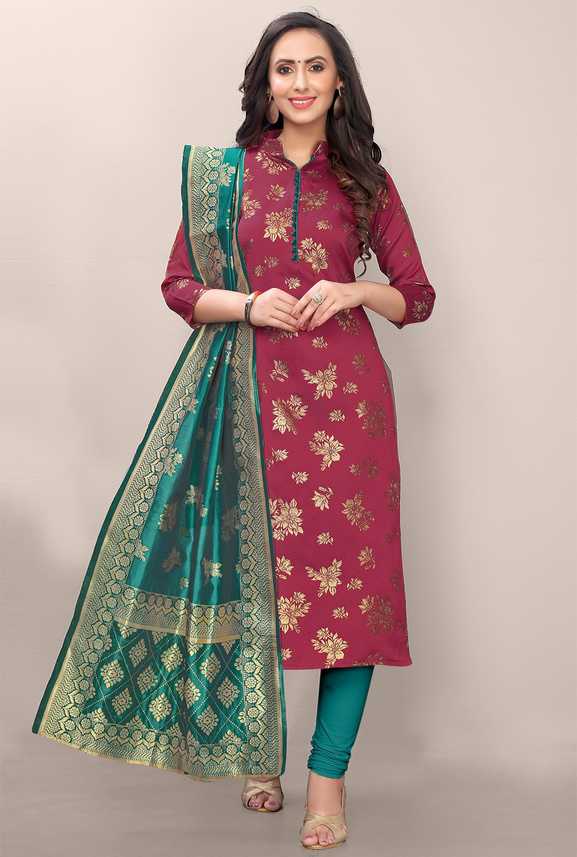 Being Banarasi Brocade Printed Salwar Suit Material Price in India - Buy Being Banarasi Brocade Printed Salwar Suit Material online at Flipkart.com