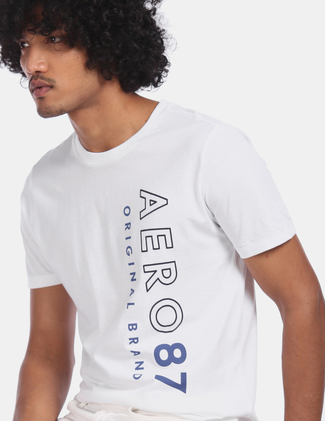AEROPOSTALE Printed Men Round Neck 