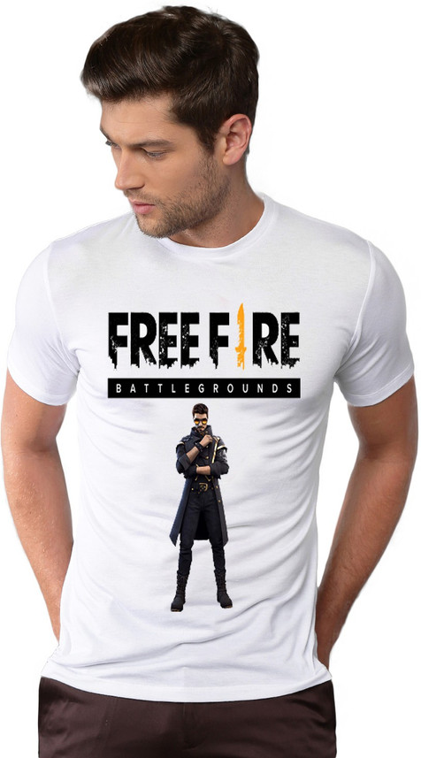 Clonezo Printed Men Round Neck White T 