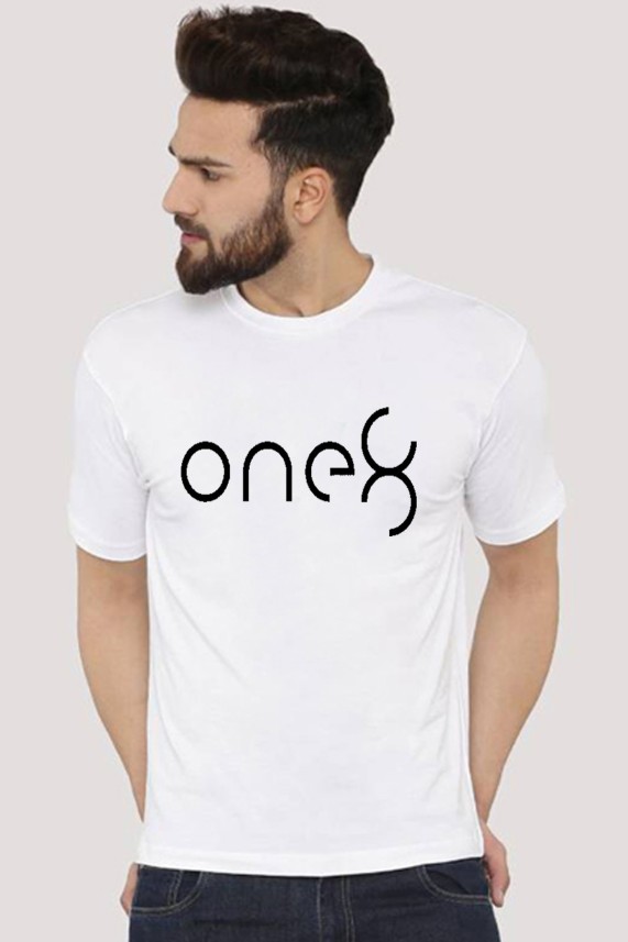 one 8 white t shirt