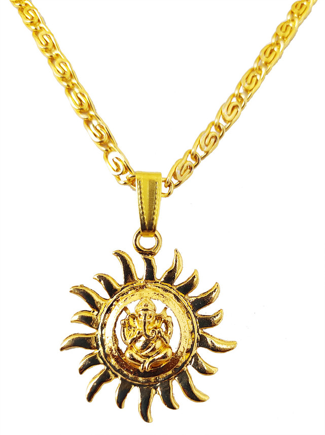 Sun Design Ganesha Pendant 