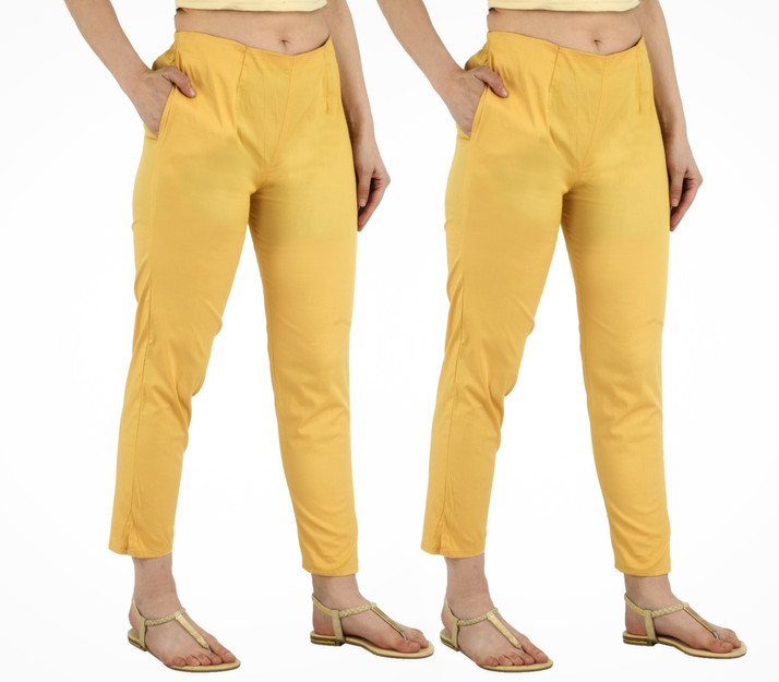 Mimi Regular Fit Women Gold Trousers 