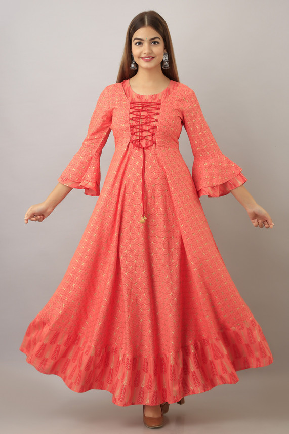 long frock hand design