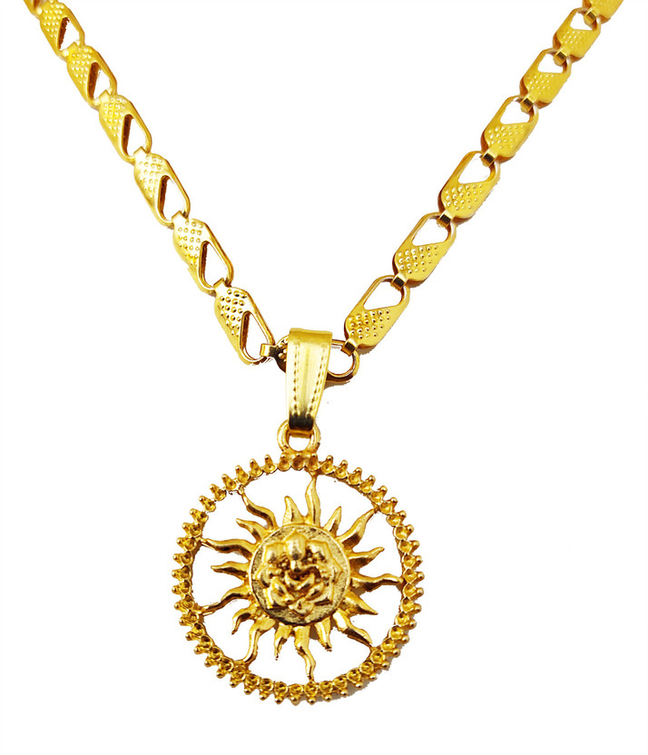 Ganesha Pendant With Golden Chain 