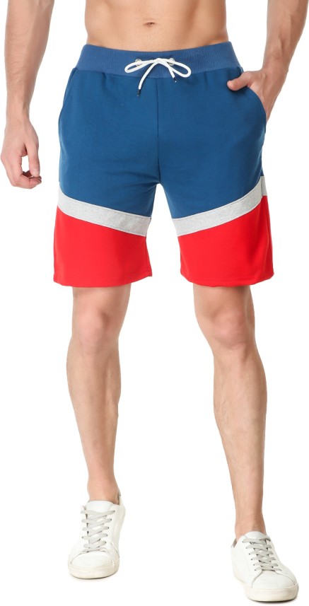 red white and blue gym shorts