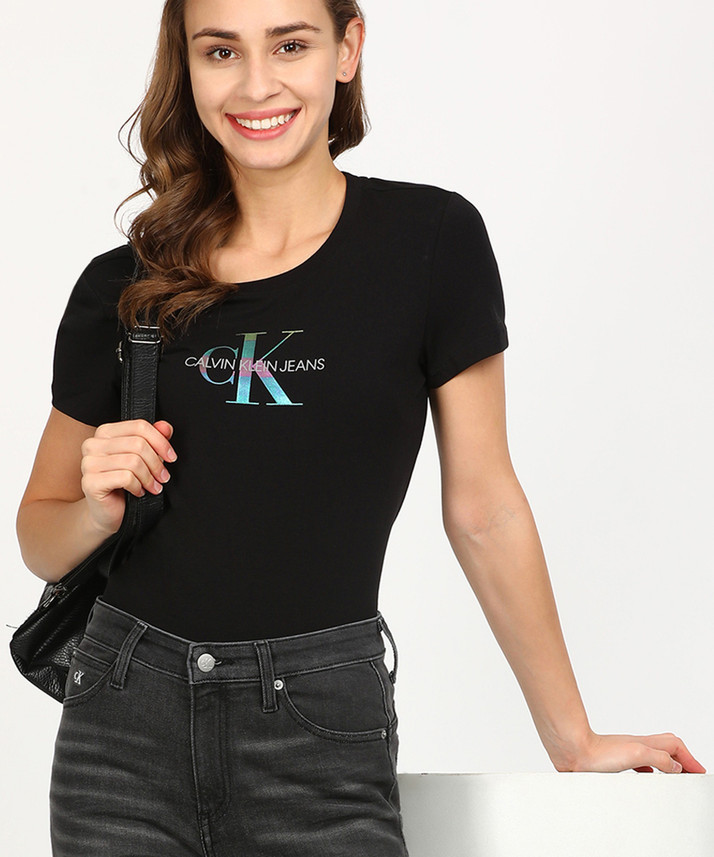 Calvin Klein Jeans Printed Women Round 