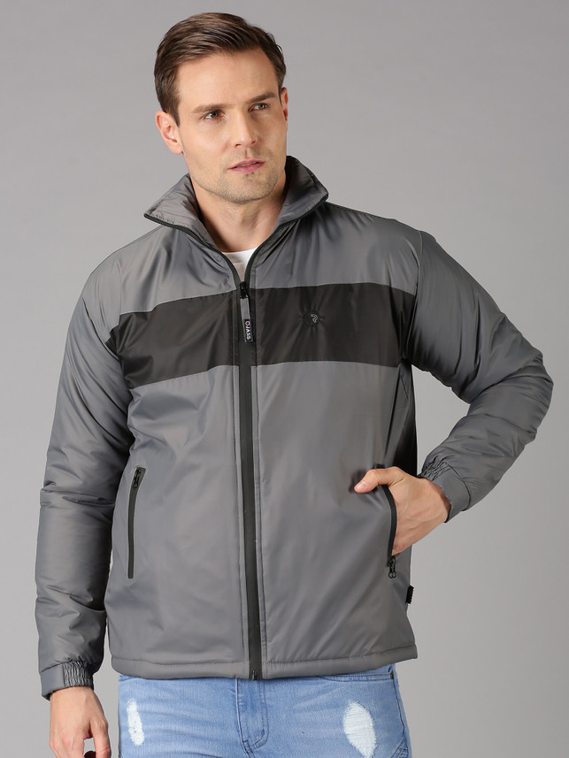 Sleeve Colorblock Men Jacket 