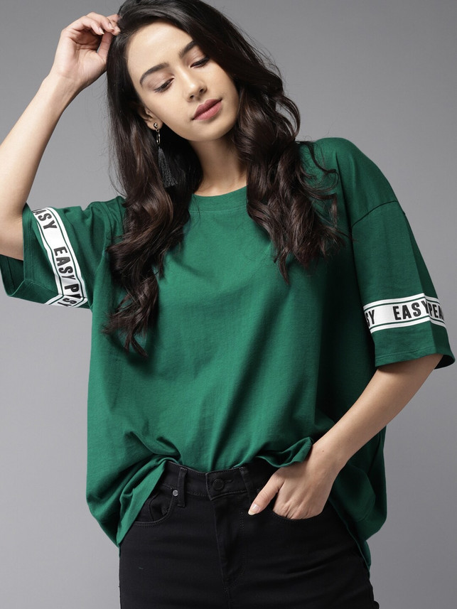 Moda Rapido Printed Women Round Neck 