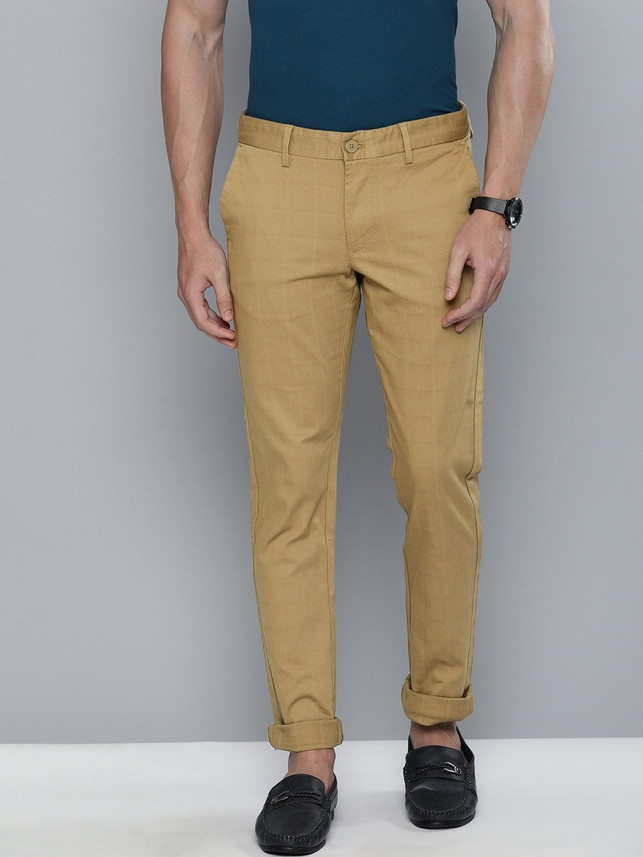 INDIAN TERRAIN Slim Fit Men Brown 