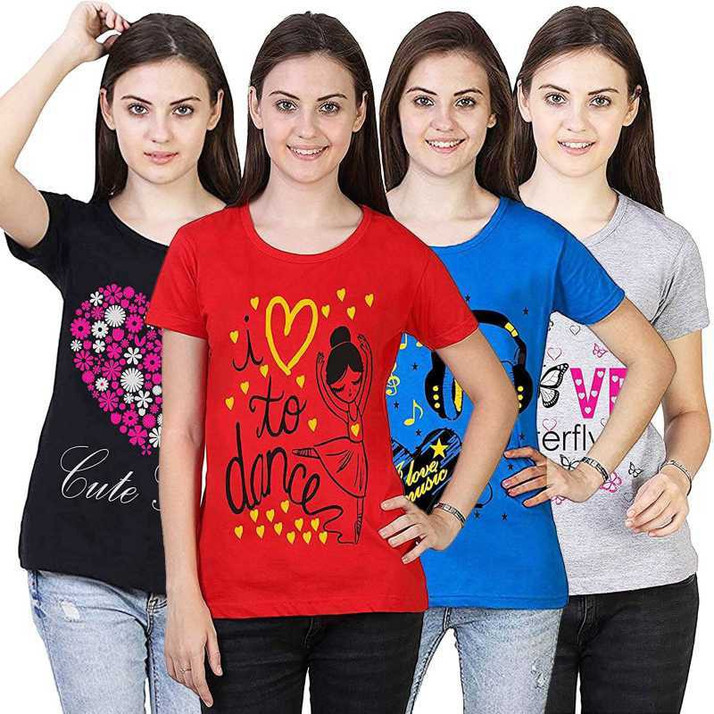 Heaven Angel Graphic Print Women Round 