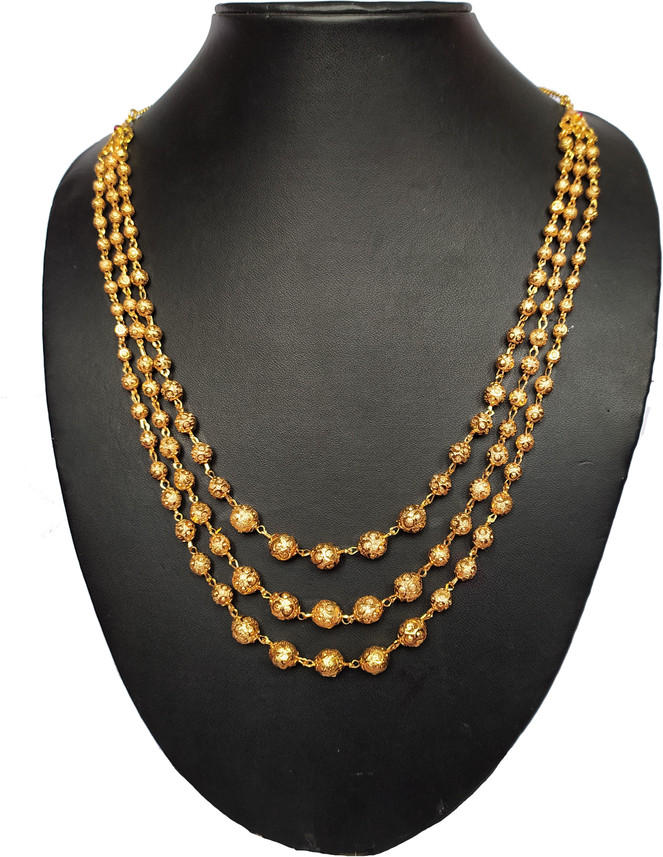 HMDN 3 layered Mohan mala Gold-plated 